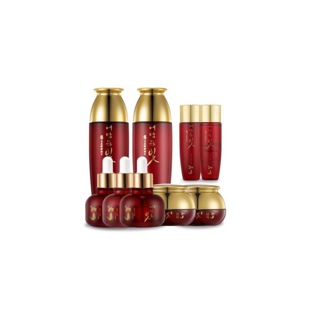 예담윤빛 홍삼 진율 여성 스킨케어 7종세트 화장품세트 에센스 스킨 세럼 크림